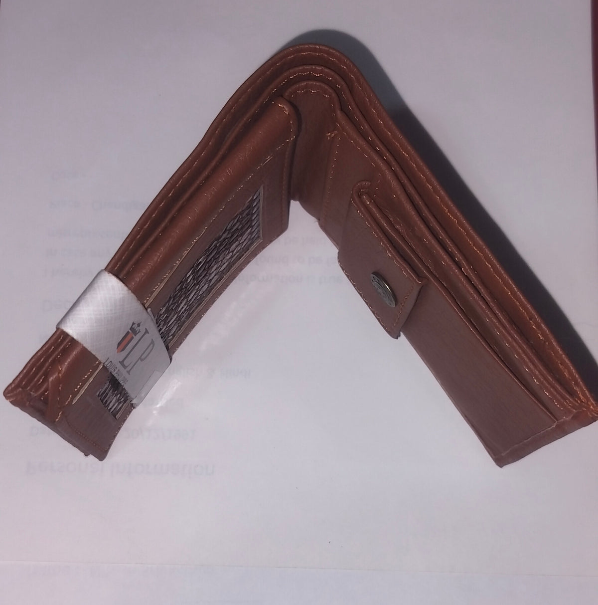 LP Brown Leather Wallet Premium