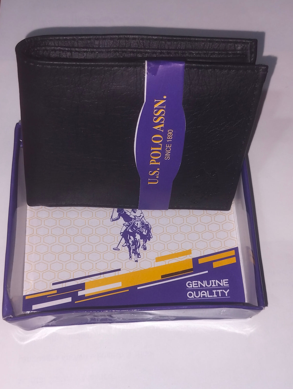 U.S. Black leather premium wallet