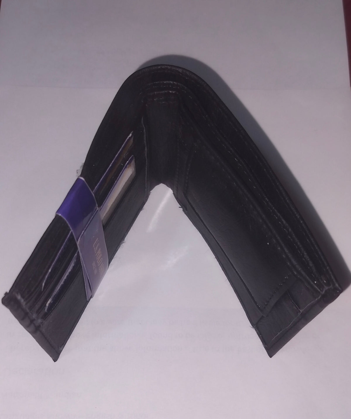 U.S. Black leather premium wallet