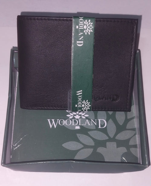 Woodland Men Black Leather Wallet